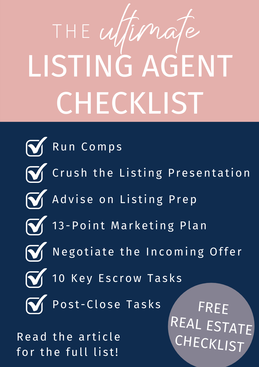 Listing Checklist: Achieving Your Goals with Ease